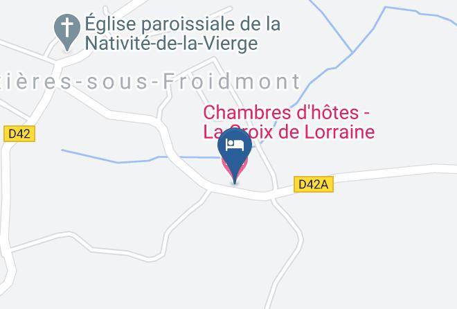 Meurthe Et Moselle - Chambres D'hotes La Croix De Lorraine Maps