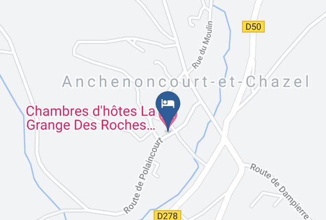 Haute Saone - Chambres D'hotes La Grange Des Roches Roses Bed And Breakfast Maps