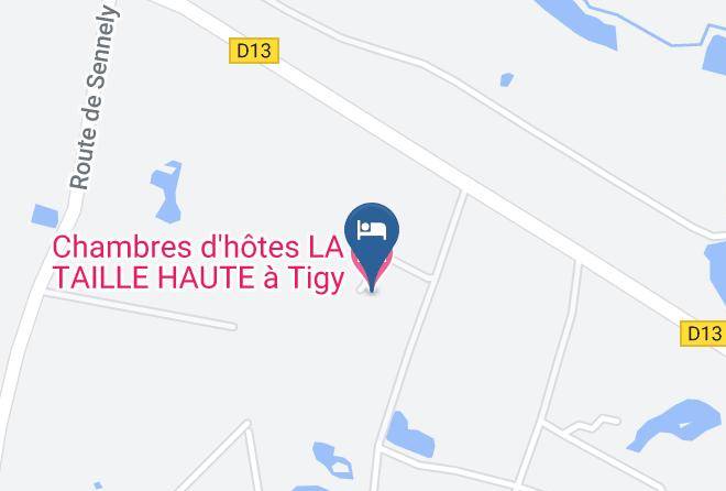 Loiret - Chambres D'hotes La Taille Haute A Tigy Maps