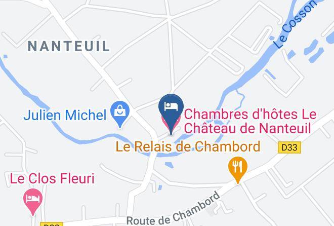 Loir Et Cher - Chambres D'hotes Le Chateau De Nanteuil Maps