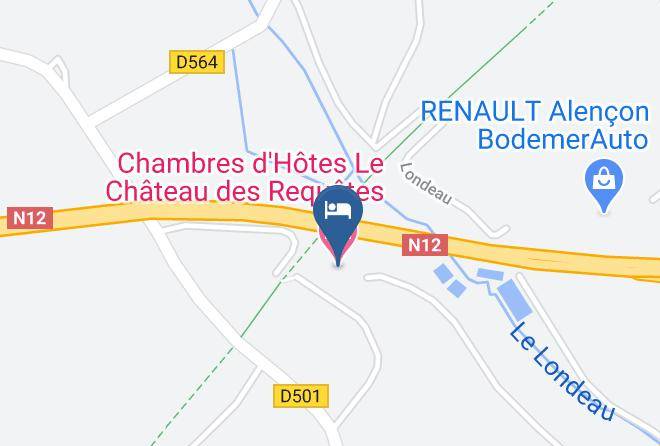Orne - Chambres D'hotes Le Chateau Des Requetes Maps