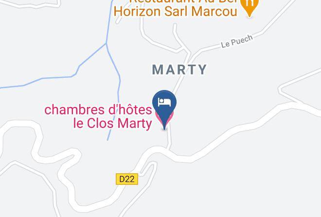 Aveyron - Chambres D'hotes Le Clos Marty Maps