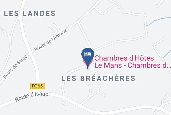 Sarthe - Chambres D'hotes Le Mans Chambres D'hotes La Breachere Maps