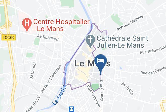 Sarthe - Chambres D'hotes Le Mans Le Clos D'hauteville Maps