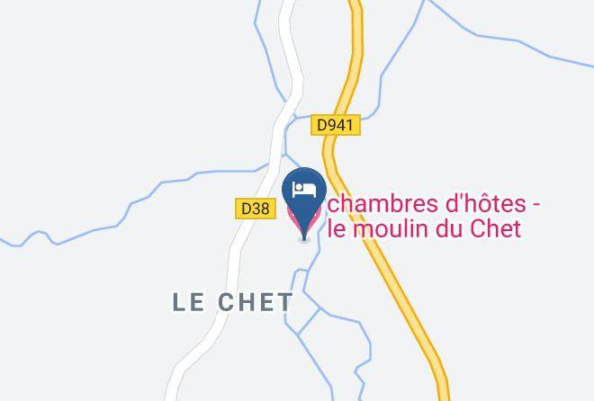 Creuse - Chambres D'hotes Le Moulin Du Chet Maps