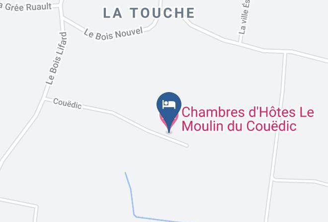 Chambres D'hotes Le Moulin Du Couedic Map