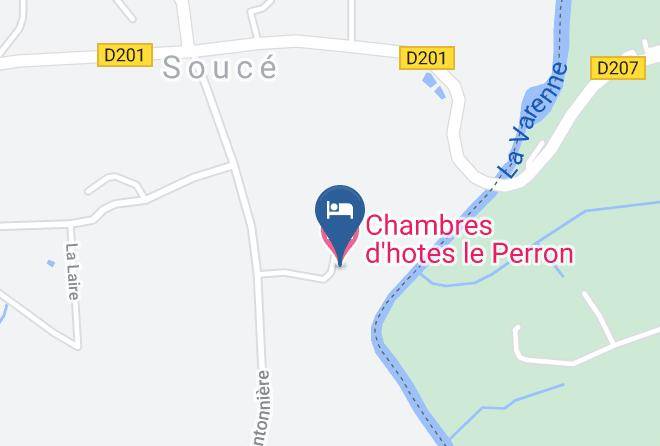 Mayenne - Chambres D'hotes Le Perron Maps