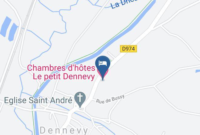 Chambres D'hotes Le Petit Dennevy Map