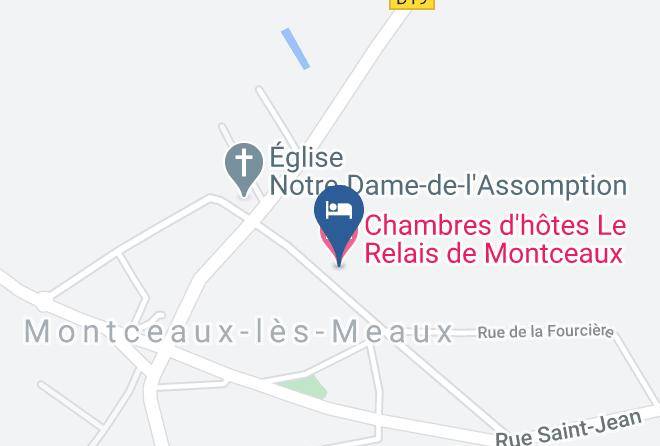Seine Et Marne - Chambres D'hotes Le Relais De Montceaux Maps