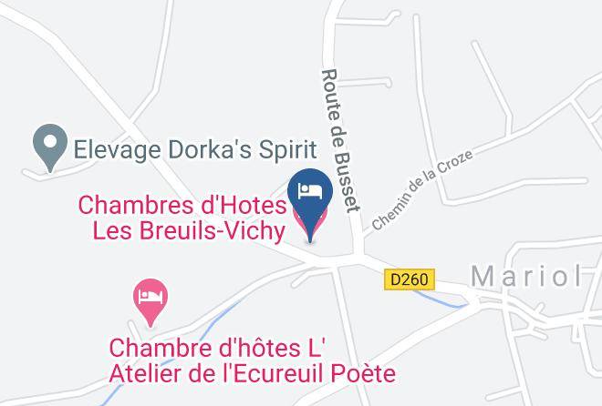 Allier - Chambres D'hotes Les Breuils Vichy Maps