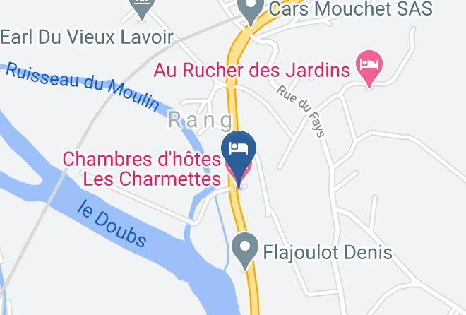 Doubs - Chambres D'hotes Les Charmettes Maps