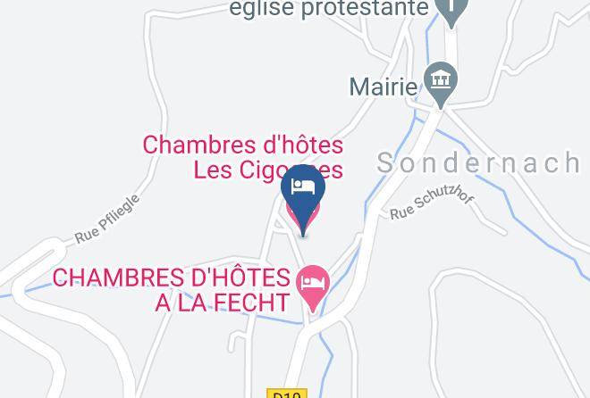 Haut Rhin - Chambres D'hotes Les Cigognes Maps