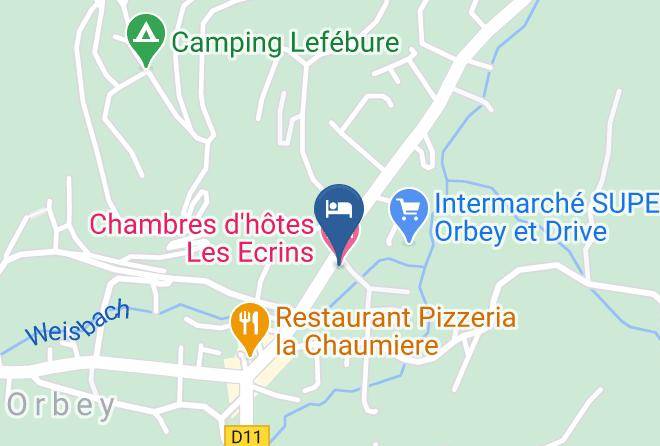 Haut Rhin - Chambres D'hotes Les Ecrins Maps