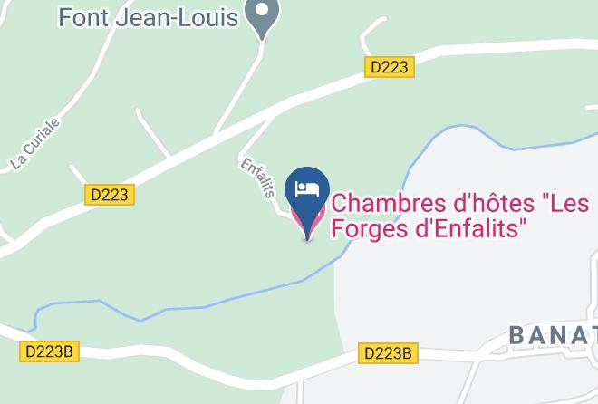 Ariege - Chambres D'hotes Les Forges D'enfalits Maps