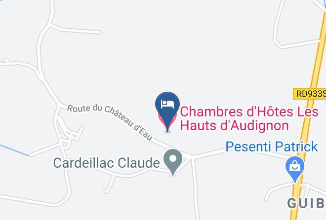 Landes - Chambres D'hotes Les Hauts D'audignon Maps
