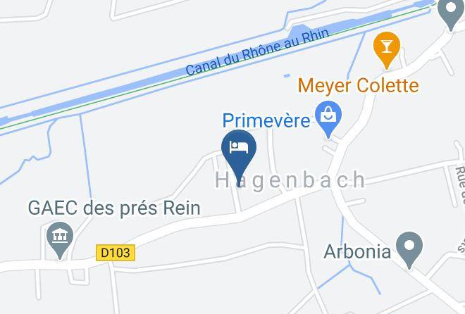Haut Rhin - Chambres D'hotes Les Hirondelles Hagenbach Maps