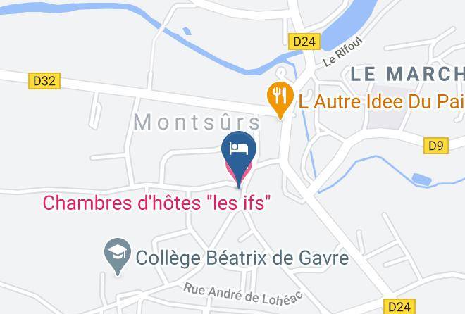 Mayenne - Chambres D'hotes Les Ifs Maps