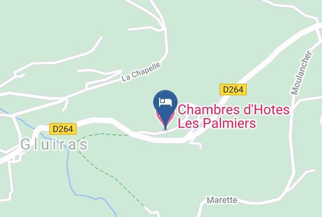 Ardeche - Chambres D'hotes Les Palmiers Maps