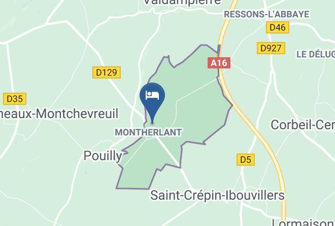 Oise - Chambres D'hotes Les Roses De Montherlant Maps