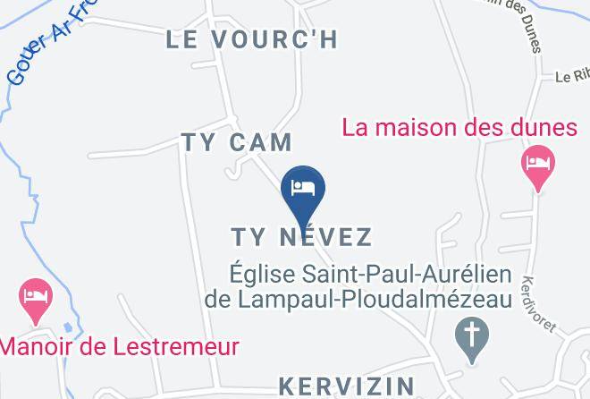 Finistere - Chambre D'hotes Les 3 Moutons Maps