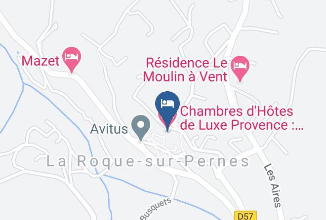 Vaucluse - Chambres D'hotes De Luxe Provence Chateau La Roque Maps