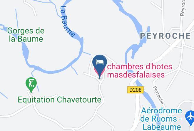 Ardeche - Chambres D'hotes Masdesfalaises Maps