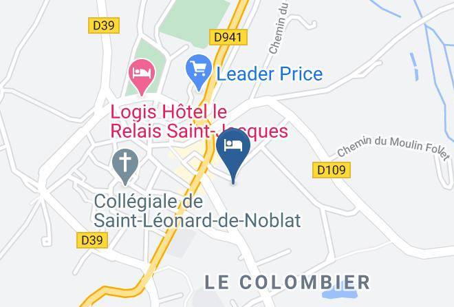 Haute Vienne - Chambres D'hotes St Leonard Maps