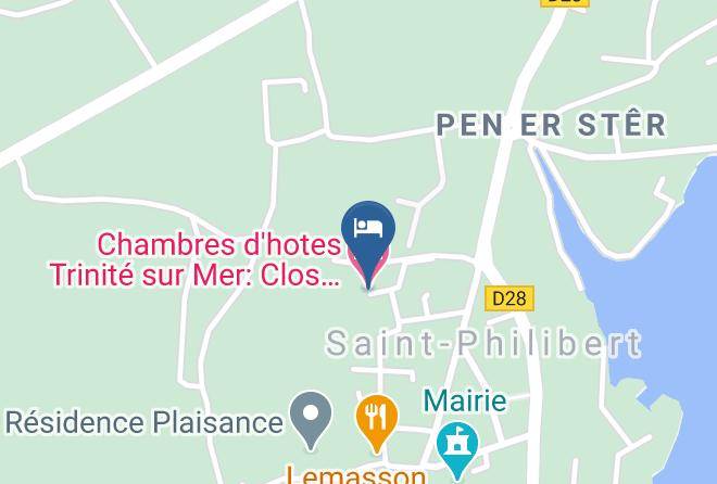 Morbihan - Chambres D'hotes Trinite Sur Mer Clos De Canaplaye Maps