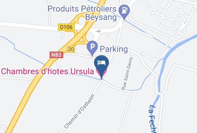 Haut Rhin - Chambres D'hotes Ursula Maps