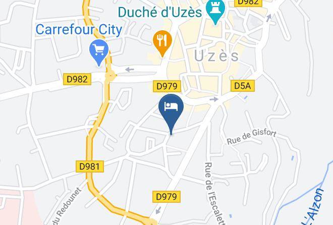 Gard - Chambres D'hotes Uzes La Maison De La Bourgade Maps