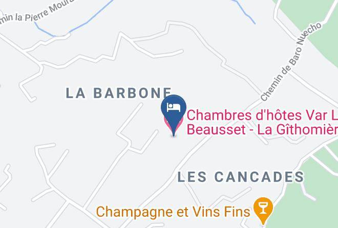 Var - Chambres D'hotes Var Le Beausset La Githomiere Maps