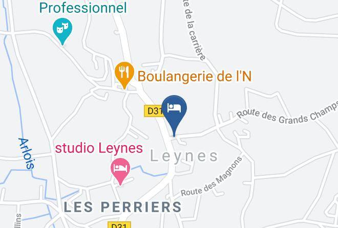 Saone Et Loire - Chambres D'hotes Vers La Croix Maps