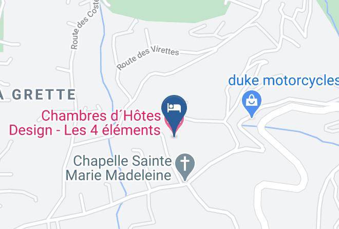 Maritime Alps - Chambres Dhotes Design Les 4 Elements Maps