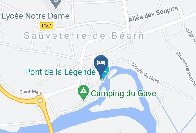 Pyrenees Atlantiques - Chambres Du Pont De La Legende Maps
