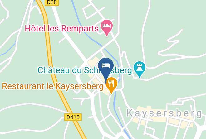 Haut Rhin - Chambres Du Vigneron A Kaysersberg Maps