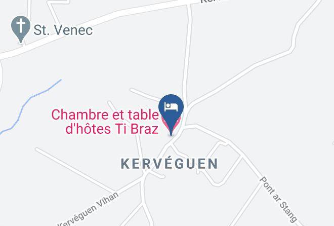 Finistere - Chambre Et Table D'hotes Ti Braz Maps