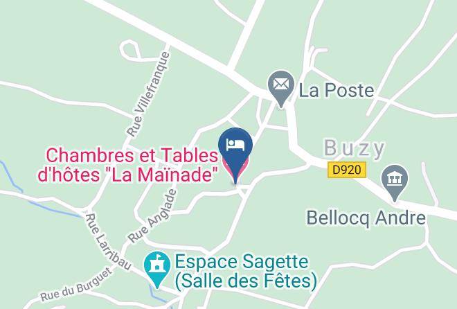 Pyrenees Atlantiques - Chambres Et Tables Dhotes La Mainade Maps