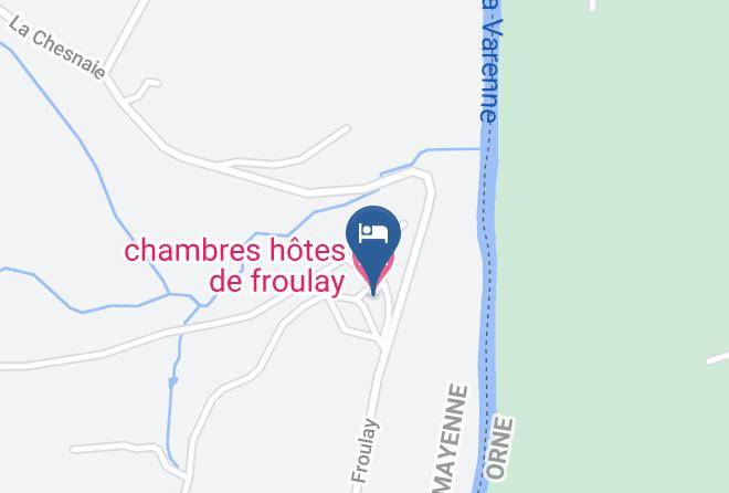 Mayenne - Chambres Hotes De Froulay Maps