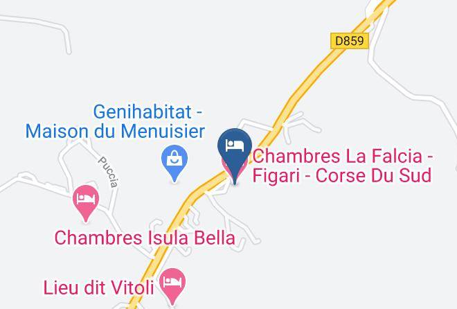 Southernsica - Chambres La Falcia Figari Corse Du Sud Maps