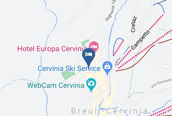 Aosta - Chambres Mont Cervin Maps