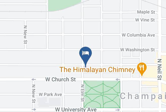 Champaign - Champaign Garden Inn Maps