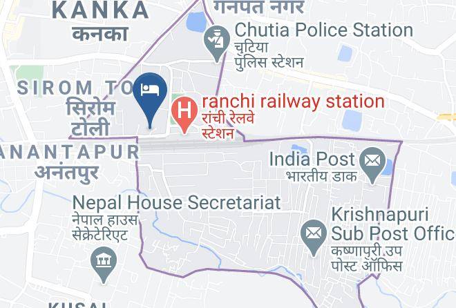 Ranchi - Chanakya Bnr Hotel Maps