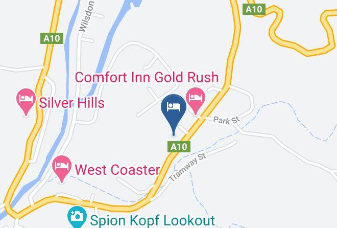 West Coaster Motel Map