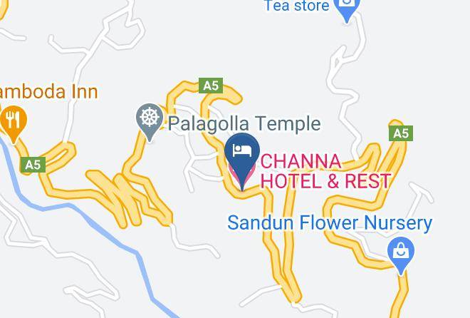 Kandy - Channa Hotel & Rest Maps