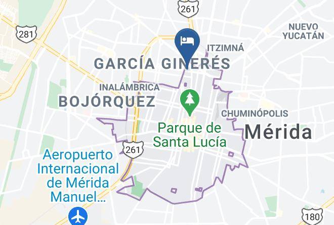 Merida - Chanpaal Hotel Boutique Merida Maps