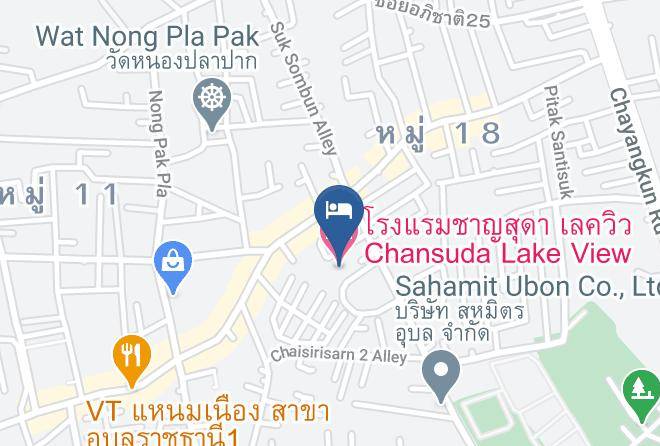 Amphoe Mueang Ubon Ratchathani - Chansuda Lake View Hotel Maps