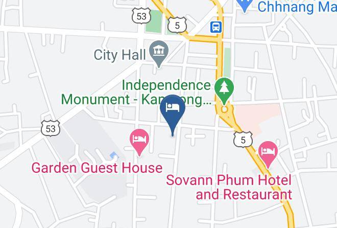 Kampong Chhnang Town - Chanthea Borint Hotel Maps