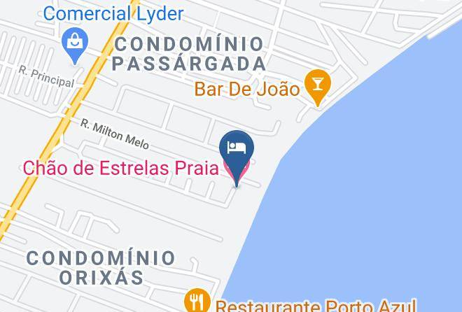 Vera Cruz - Chao De Estrelas Praia Hotel Maps