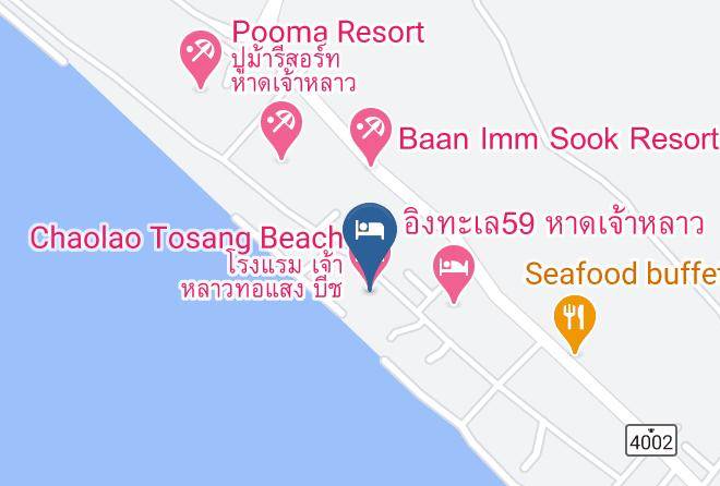 Amphoe Tha Mai - Chaolao Tosang Beach Hotel Maps