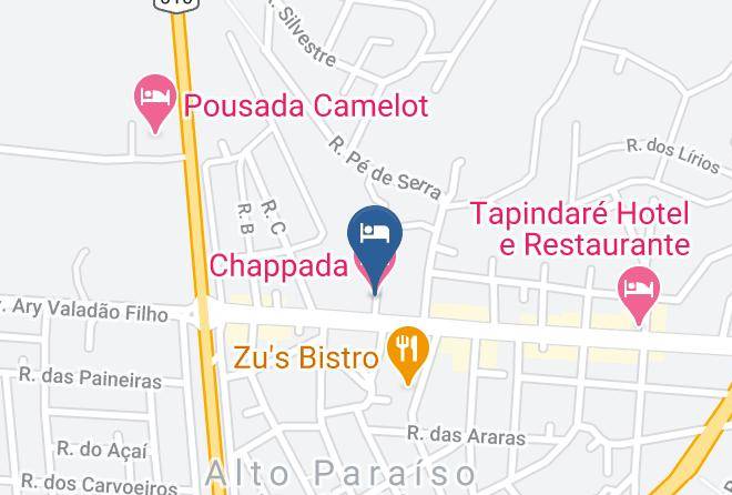 Alto Paraiso De Goias - Chappada Hotel Maps